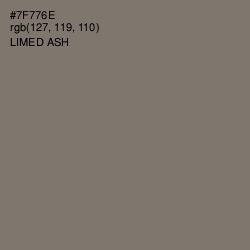 #7F776E - Limed Ash Color Image